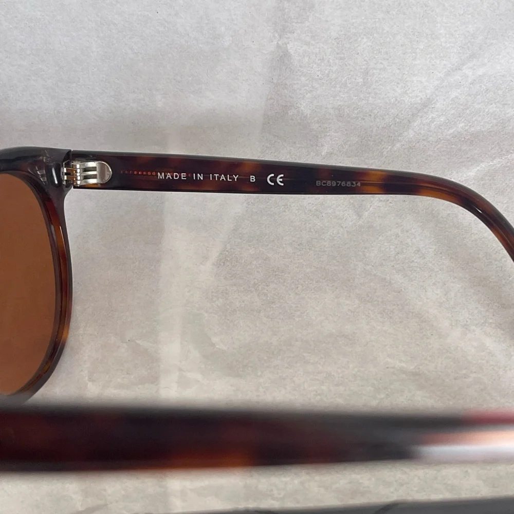 Chanel Sunglasses tortoise brown CC logo cat eye butterfly crest glasses + case